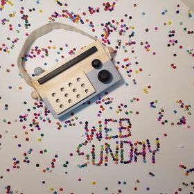 Websunday El Yapımı Ahşap Oyuncak Gri Baby Radyo