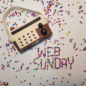 Websunday El Yapımı Ahşap Oyuncak Kahverengi Baby Radyo