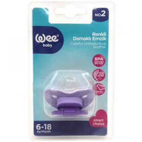 Wee 819 No:2 Askılı Kartela Silikon Damaklı Emzik