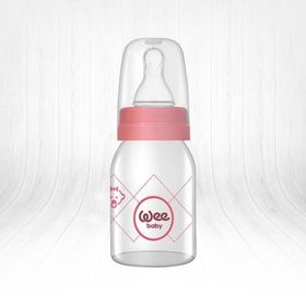 Wee Baby 0-6 Ay 125 ml Pembe Cam Biberon