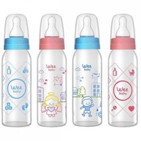 Wee Baby 0-6 Ay 250 ml Pembe Cam Biberon
