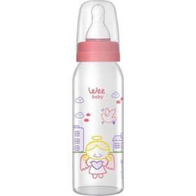 Wee Baby 0-6 Ay 250 ml Pembe Cam Biberon