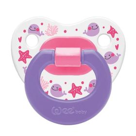 Wee Baby 0-6 Ay Silikon Desenli Damaklı Emzik