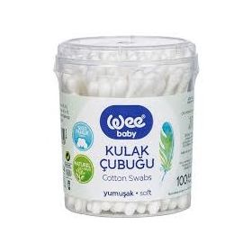 Wee Baby 100 Adet Emniyetli Bebek Kulak Çubuğu