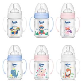 Wee Baby 137 150 ml Klasik Geniş Ağızlı Kulplu Pp Renkli Biberon