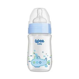 Wee Baby 140 Mavi 180 ml Klasik Plus Cam Biberon