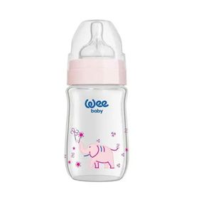 Wee Baby 140 Pembe 180 ml Klasik Plus Cam Biberon