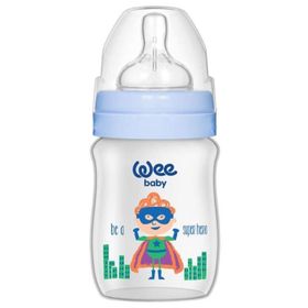 Wee Baby 150 ml Klasik Plus Geniş Ağızlı PP Açık Mavi Biberon