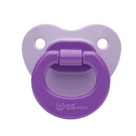 Wee Baby 18+ ay Silikon Şeffaf Desenli Damaklı Emzik