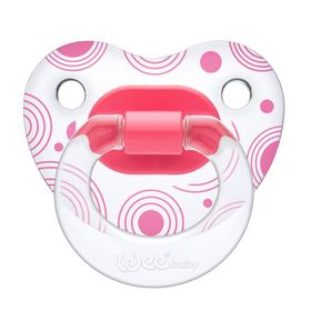 Wee Baby 18+ Ay SilikonŞeffaf Desenli Damaklı Emzik