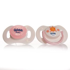 Wee Baby 2 li 0-6 Ay Silikon Gece Gündüz Damaklı Emzik