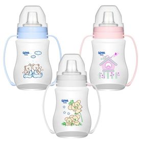Wee Baby 250 ml Antikolik Akıtmaz Kulplu Pp Bardak Biberon
