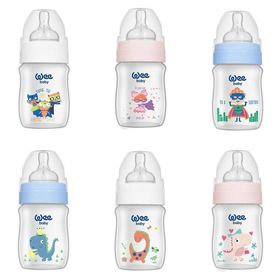 Wee Baby 250 ml Klasik Plus Geniş Ağızlı Kulplu PP Mavi Biberon