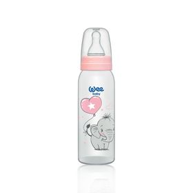Wee Baby 250 ml Pembe 0-6 ay Klasik PP Biberon