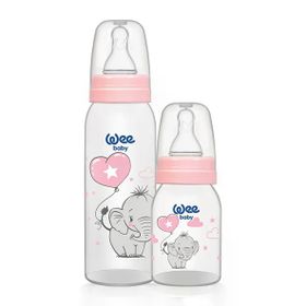 Wee Baby 281 Pembe 125+250 2'li PP Biberon