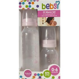 Wee Baby 281 Pembe 125+250 2'li PP Biberon
