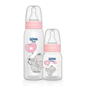 Wee Baby 281 Pembe 125+250 2'li PP Biberon