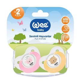 Wee Baby 2'li No:2 Sevimli Hayvanlar Damaklı Emzik