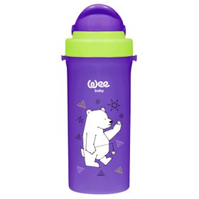Wee Baby 300 ml Mor Askılı Pipetli Bardak