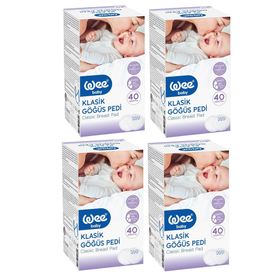 Wee Baby 30+10'lu 160 Adet 4x40 Klasik Göğüs Pedi