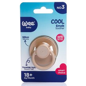 Wee Baby 365 / KRM 100.Yıl Cool No:3 Kırmızı Renk Yuvarlak Uçlu Emzik