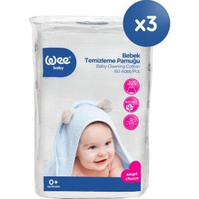 Wee Baby 3x60 Adet Bebek Temizleme Pamuğu Seti