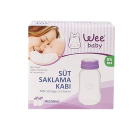 Wee Baby 4 Adet Süt Saklama Kabı