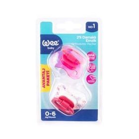 Wee Baby 437 / MVI No:1 Mavi Renk 2’li Damaklı Emzik