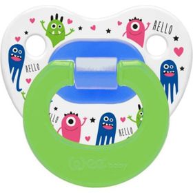 Wee Baby 6-18 Ay Silikon Desenli Damaklı Emzik Emzik Yeşil