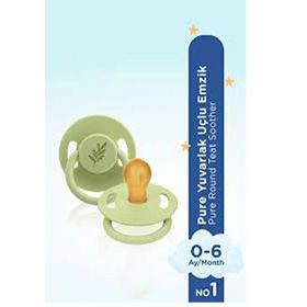 Wee Baby 698 Yeşil No:1 Pure Yuvarlak Kauçuk Emzik