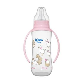 Wee Baby 745 Pembe 270 ml PP Kulplu Biberon