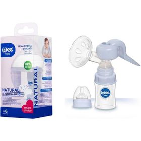 Wee Baby 752 Pratik Manuel Göğüs Pompası + Pembe 180 ml Biberon