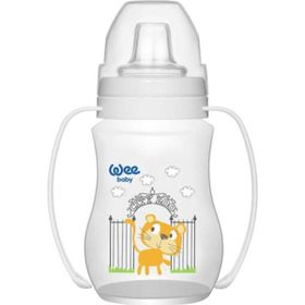 Wee Baby 754 250 ml Beyaz Akıtmaz PP Kulplu Bardak
