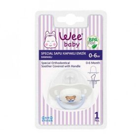 Wee Baby 781 0-6 Ay Silikon Special Saplı Kapaklı Emzik