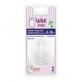 Wee Baby 795 6-18 Ay Damaklı Geniş Ağızlı Biberon Emziği