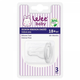 Wee Baby 822 No:3 Yuvarlak Uçlu Biberon Emziği