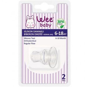 Wee Baby 823 No:2 Silikon Damaklı Biberon Emziği