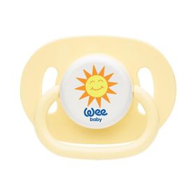 Wee Baby 829 0-6 Ay Silikon Mat Yuvarlak Uçlu Askılı Emzik