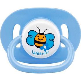 Wee Baby 829 0-6 Ay Silikon Mat Yuvarlak Uçlu Askılı Emzik