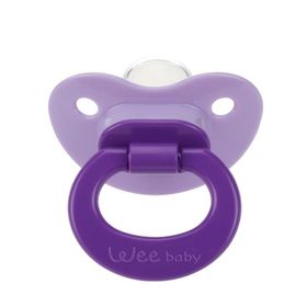 Wee Baby 833 0-6 Ay Silikon Desenli Damaklı Emzik Emzik Mor