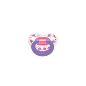 Wee Baby 833 0-6 Ay Silikon Desenli Damaklı Emzik Emzik Mor
