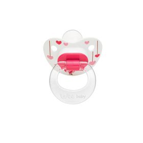 Wee Baby 833 0-6 Ay Silikon Desenli Damaklı Emzik Emzik Pembe