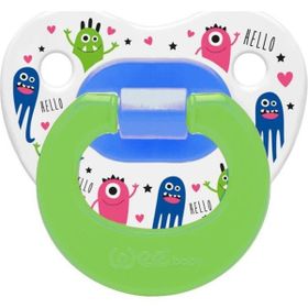 Wee Baby 833 0-6 Ay Silikon Desenli Damaklı Emzik Emzik Yeşil