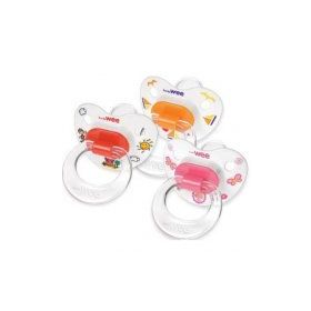Wee Baby 834 6-18 Ay Silikon Desenli Damaklı Emzik Sarı