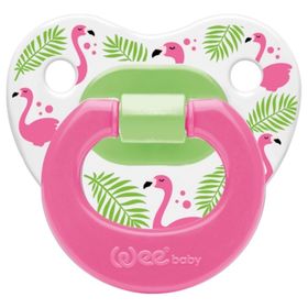 Wee Baby 834 No2 6-18 Ay Pembe Desenli Damaklı Emzik