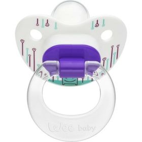 Wee Baby 835 18+ Ay Silikon Desenli Damaklı Emzik Mor