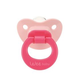 Wee Baby 835 18+ Ay Silikon Desenli Damaklı Emzik Pembe