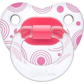 Wee Baby 837 No2 6-18 Ay Şeffaf Desenli Damaklı Emzik