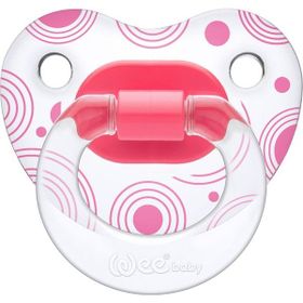Wee Baby 838 No3 18+ Ay Şeffaf Desenli Damaklı Emzik