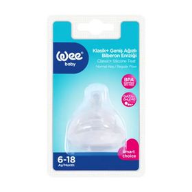 Wee Baby 853 No2 6-18 Ay Silikon Geniş Ağızlı Biberon Emziği
